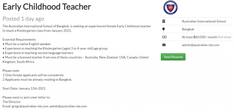 international schools in thailand