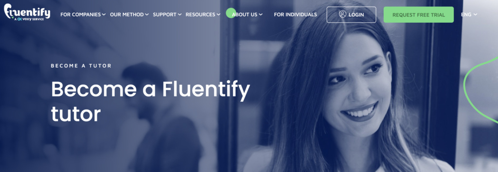 fluentify home page